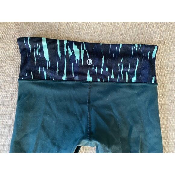 LULULEMON Wunder Under Pant III Reversible Dark Fuel / Menthol 4 - Picture 8 of 8
